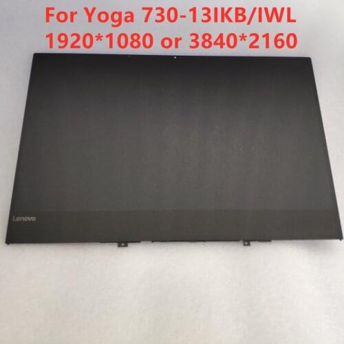 Original New 13.3"FHD 1920*1080 Laptop Screen For Yoga 730-13IKB LCD Display Assembly Touch Screen Digitizer Bezel Frame