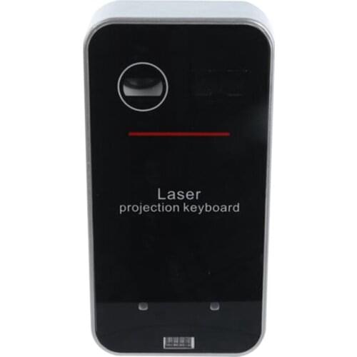 Virtual Keyboard Portable Wireless Bluetooth Projection Keyboard For Tablet Mobile Phones-(Silver + Black)