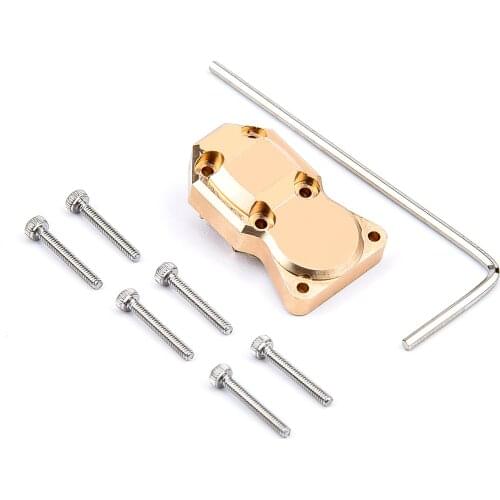 Durable and Wear-resistant Brass Counterweight Cover Diff Cover for 1/24 SCX24 AXI00002 SCX24 AXI00001 SCX24 AXI90081 RC Car