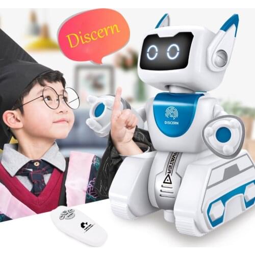 RC Robot Hydropower Hybrid Robot Voice Intelligent Remote Control Fingerprint Sensing With English Song For Children Gift Toys