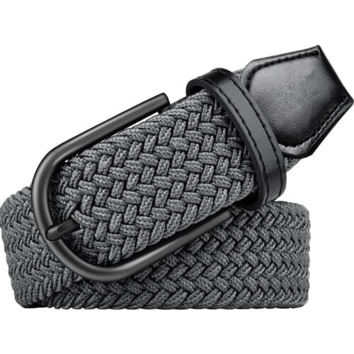 Vintage Boho Wasist Allery Free Elastic Braided Golf Fabric Woven Casual Belts Without Holes For Men/WomenWomen/Junior