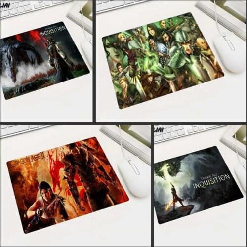 XGZ DIY Quality Dragon Age Player Small Size Mousepad Rubber Games Notebook Pc Tablet Rectangle for Csgo DOTA2 Gta 5 Stalker