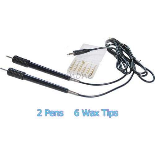 Dental Lab Electric Waxer Machine Double Carving 2 Pens/ 6 Wax Tips Pot