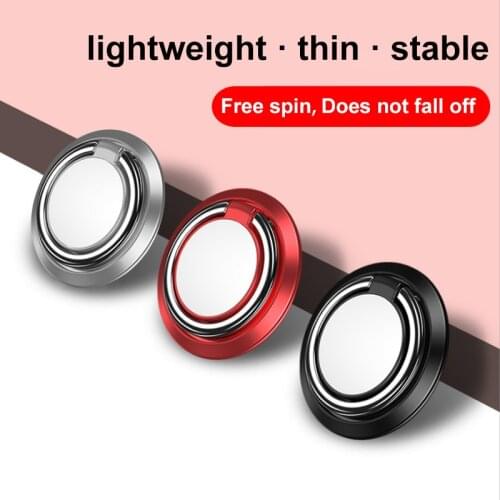 Universal Smartphone Mobile Phone Holder 360 Degree Car Air Vent Grip Mount Stand Rotation Magnetic Finger Ring Phone Bracket