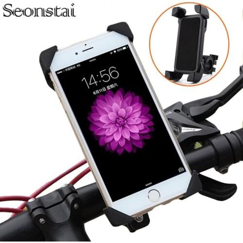 Universal Anti-Slip 360 Rotating Bicycle Bike Phone Holder Handlebar Clip Stand Mount Bracket For Smart Mobile Cellphone