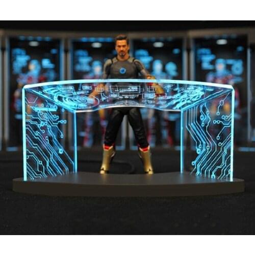 In Stock 1/12 Scale Figure Scene Accessory Workshop Scene Test Desk Scene For 6 inches Tony Scene Debugging Table
