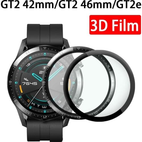 1-2 pcs 3D Screen Protector for Huawei gt 2 42mm 46mm Watch Protective Film on for Huawei GT2 e GT2e huaweigt2 42 46 mm no glass