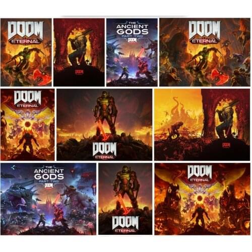 10style Choose DOOM Eternal Video Game PICTURE Art Film Print Silk Poster 24x36inch