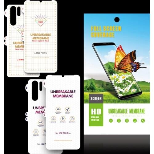 Sinzean 100pcs For Huawei Mate 20 Pro/P30 Pro 3D Full Cover Soft hydrogel film For Huawei Honor 20 Pro/8X Clear Screen Protector