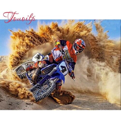 5d Diamond Embroidery Motorcycle racer icons Diy Diamond Painting Cross Stitch round Rhinestones Pasted Paintings Family decorat