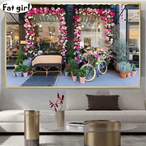 Diamond painting diy Large size picture flowers landscape mosaic embroidery 5D cross stitch handmade hobby square round drill