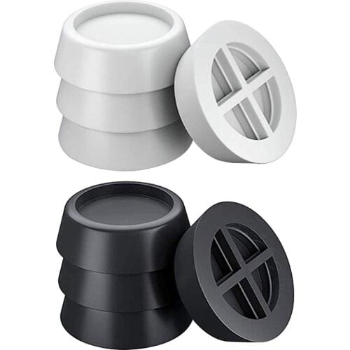 4pcs/set Rubber Leg Anti-vibration Non-slip Refrigerator Chair Desk Feet Mats Washing Machine Shock Pads