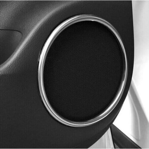 Car styling ABS chrome inside door audio speaker sound ring lamp trim 4pcs for Lexus RX rx200t rx200 rx450h 2016-2019