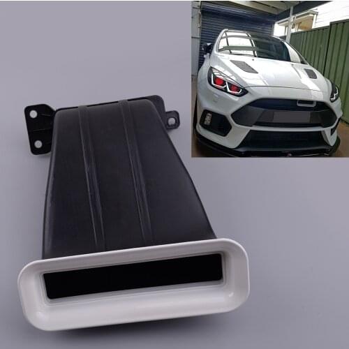 White Car Front Turbo Air Intake Mouth Snorkel Tuyere Red Lip Fit For Ford Focus MK3.5 Hatchback Sedan 2015 2016 2017 2018