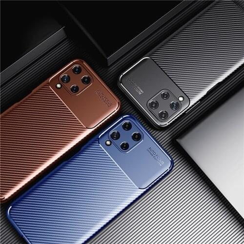 For Samsung Galaxy A22 Case Carbon Fiber Armor Rubber Bumper Cover For Galaxy A22 A32 A42 A52 A72 A82 Case for Galaxy A22 4G 5G