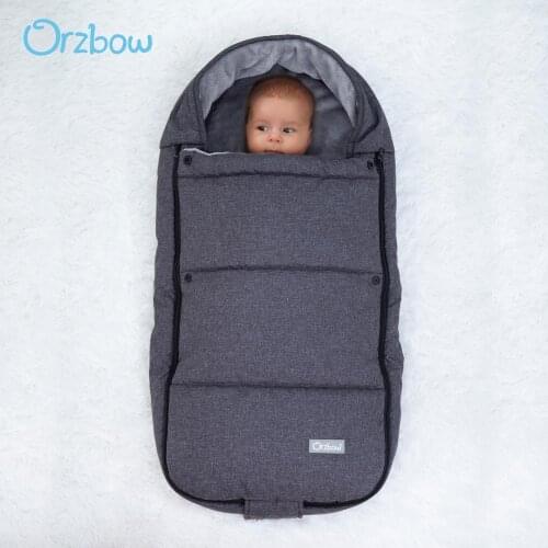 Orzbow Baby Sleeping Bag For Winter Newborn Cocoon Envelope For Baby Stroller Footmuff SleepSack Children kids Foot Cover Travel