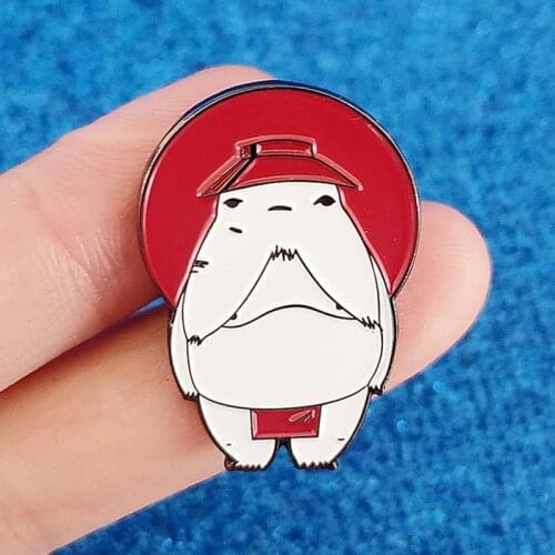 Cartoon Radishing Radish Spirit Enamel Brooch Pin Metal Badges Lapel Pins Brooches Jackets Jeans Fashion Jewelry Accessories