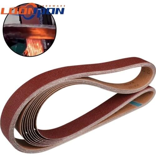 8PCS 533/610/905/910/2100mm Grinding Grinding Belt Grit60-320 Coarse to Fine Grinding Belt Grinder Accessories