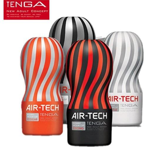 TENGA Reusable Vacuum Sex Cup Japan Original Air-tech Soft Silicone Vagina Real Pussy Sexy Pocket Male Masturbator Cup Sex Toys