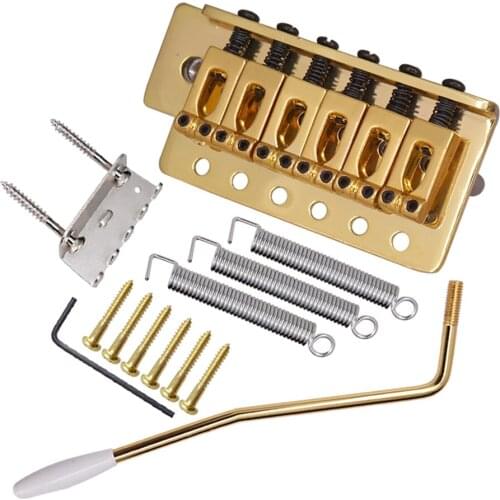 Tremolo Bridge +Hook Screws +Mount Claw+Tremolo Bar+Claw Mount Screws + Wrench Tremolo Bar Springs for Electric Guitar
