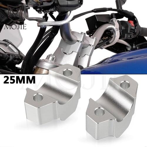 Motorcycle Handlebar Riser Bars Mount Clamp Adapter Handle Bar 25mm Riser Kit FOR YAMAHA XT1200Z XT1200ZE SUPER TENERE 2014-2021