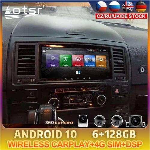 Android 10 For Volkswagen/Touareg/Transporter T5 Multivan 2004 - 2011 Car GPS Navigation Radio Stereo Multimedia Player HeatUnit