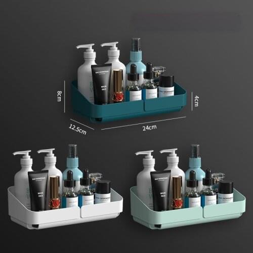 Toilet Shelf Bathroom Wall Hanging Free Punch Storage Rack Toilet Plastic Tripod Storage Rack Household Storage Supplies