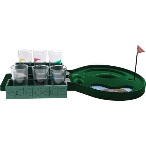 Table Golf Drinking Game Set with Shot Glass Party Bar Wine Game Gift