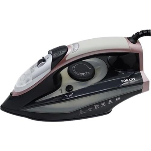 SOKANY 2400W Electric Steam Iron Cordless Charging Steam Iron 5 Speed Adjust Clothes Ironing Steamer Ceramic Soleplate EU Plug