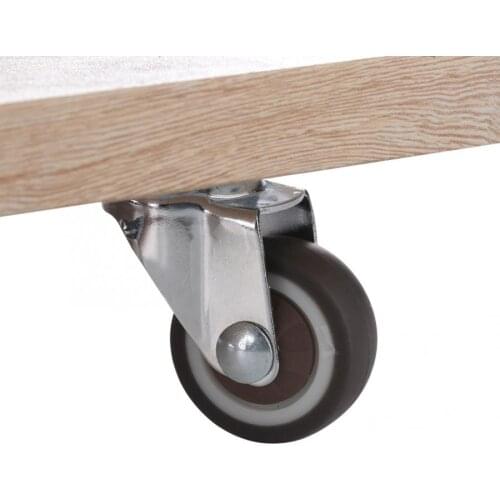 Caster wheel 4pcs 1.25 Inch Swivel Casters Chrome Plated TPR Roller Wheel for Trolley Furniture caster wheels furniture