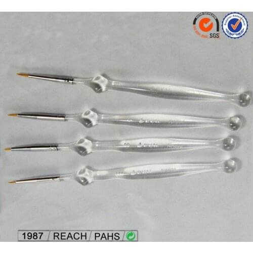 5Pcs/Set Fine Hand-painted Hook Line Pen transparent nylon Brush Pen Nail Art painting brush Dentistry Skilled worker pen