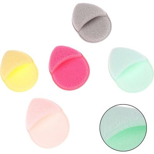 1pc Konjac Sponge Cosmetic Puff Water Drop Shaped Make Up Puff Face Wash Cleaning Tools Color Random