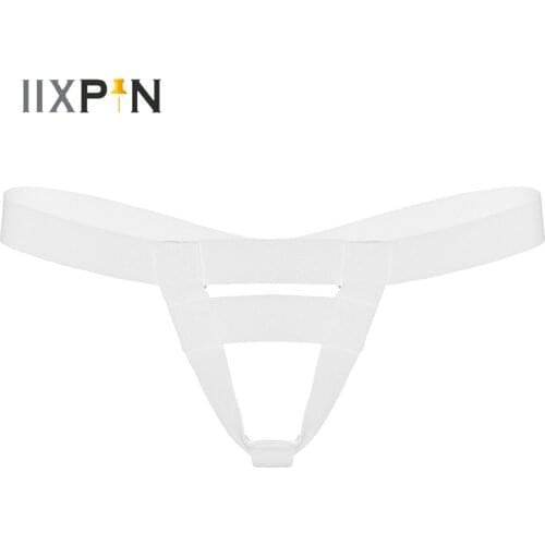 Mens Sexy G-String Thongs Underpants Low Waist Hollow Out T-back Thongs Panties Lingerie Underwear Open Butt Briefs Jockstrap