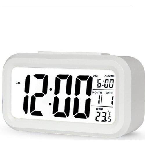 Student smart alarm clock light control multi-function cute clock night vistion time Display Date Display factory direct childr