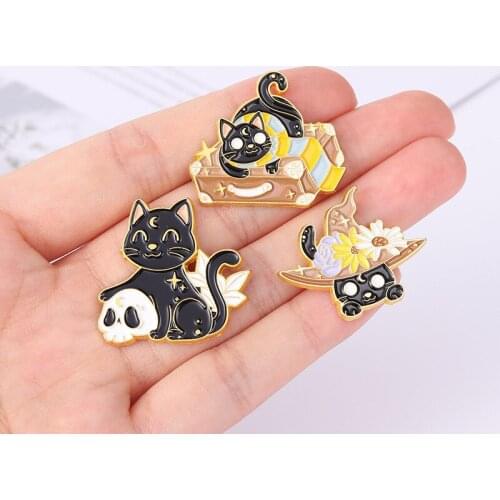 Черные броши на одежду SUGAR TOWN China At AliExpress