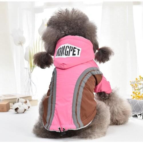 Reflective Dog Jacket Winter Pet Clothes Cat Puppy Apparel Fashion Small Dog Costumes Yorkies Bichon Poodle Schnauzer Clothing
