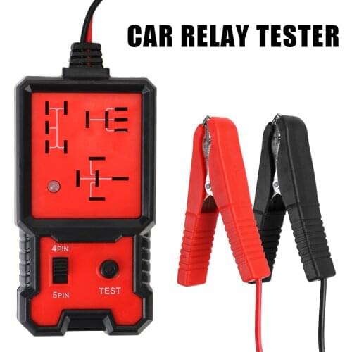 Car Battery Checker LED Indicator Light Car Relay Tester Universal 12V Voltage Tester