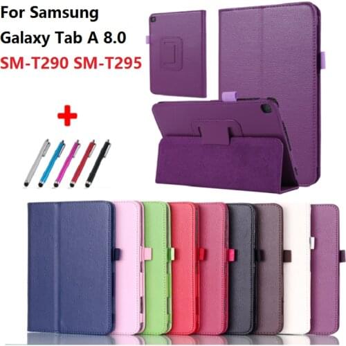 For Samsung Galaxy Tab A 8.0 SM-T290 SM-295 T297 2019 Slim Tablet Fundas For Samsung Tab A 8 A8 2019 T290 T295 Leather Coque Pen