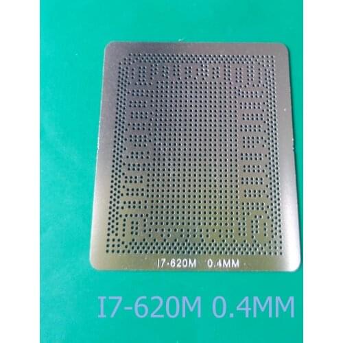1x Heat Directly BGA Stencil Template for Intel CPU i7-620M, Ball Dia 0.4mm