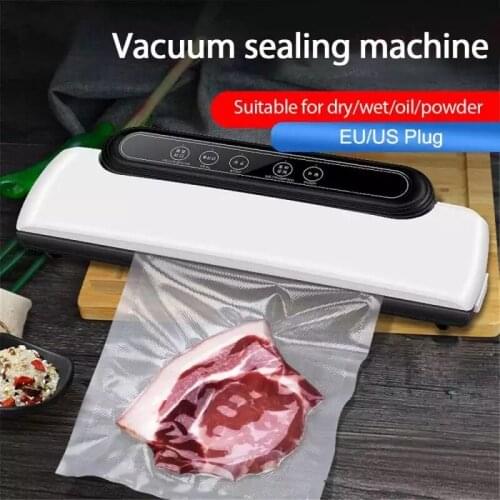 Vacuum Sealer Packaging Machine 220V Household Food Vacuum Degasser Film Sealer Vacuum Packer Including 10Pcs Bags