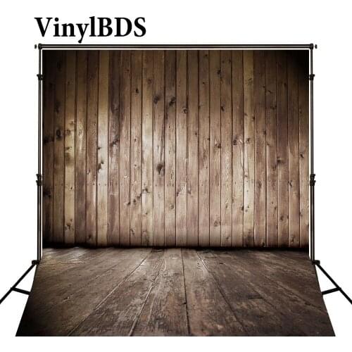 VinylBDS Newborn Baby Backdrops Solid Wood Wall Fond De Studio De Old Wooden Floor Photography Backgrounds For Photo Studio