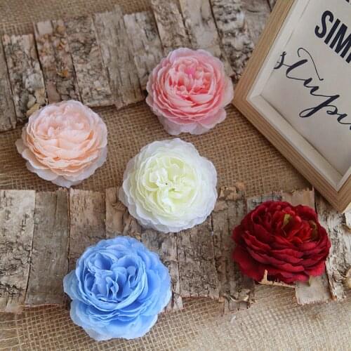 High Quality! 5pcs diameter 8cm Ocean Peony Head flower head artificial flower wedding home handmade DIY decorative flower wall