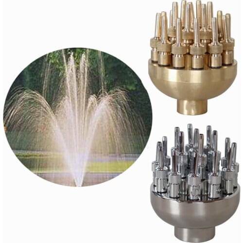 High Quality 1.0" DN25 1.5" DN40 3 Layers Flower Typed Fountain Nozzles Spray Head Pond