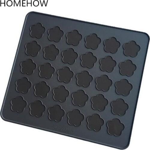 1PC/Lot New 30Hole Muffins Almond Cakes Macaroon Bake Tools Pastry Macaron Baking Sheet Mat Large Cookie Decorating Baking Mat