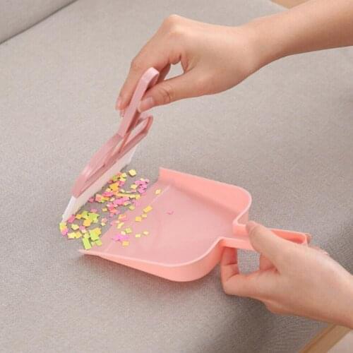 1pcs Mini Cleaning Brush Small Broom Dustpans Set Desktop Cleaning Shovel Cleaning Table Household Tools Sweeper Garbage X1C9