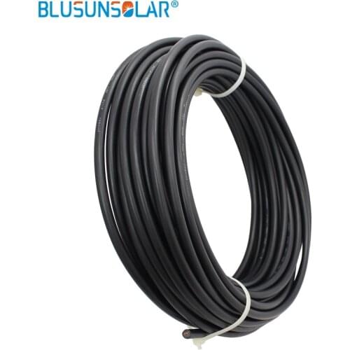 200 Meters/Roll 6.0mm sq 10AWG Solar PV Extension Cable, XLPE Solar PV Cable Wire for Solar System