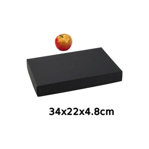 34x22x4.8cm Corrugated 350G kraft paper boxes Heaven and earth cover box,Silk scarves, clothing,T-shirt packing box100pcs/lot