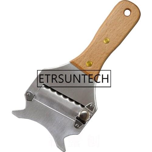 50pcs Stainless Steel Truffle Slicer Wood Handle Chocolate Shaver Knife for Cheese Grater Dessert Kitchen Tools