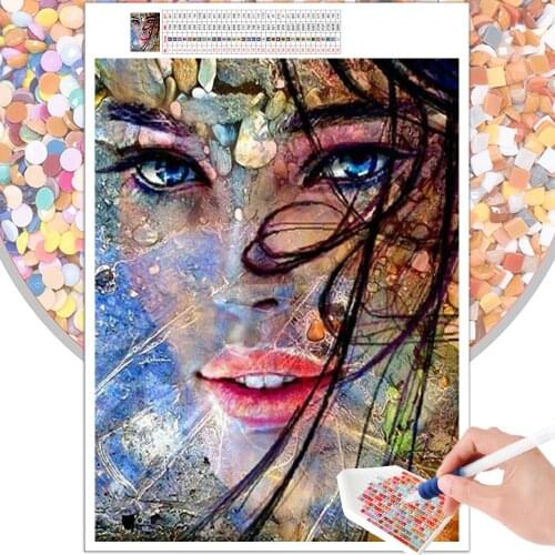 Diamond Painting Portrait Woman Landscape Cartoon Embroidery Set 5D DIY Mosaic Square Round Rhinestone Mural Home Decoration Art