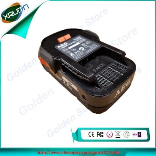 Free Shipping For AEG/ Ridgid R840085 Genuine 18V 2.5Ah 2500mah Hyper Li-ion Slim Battery Compatible L1825R USED